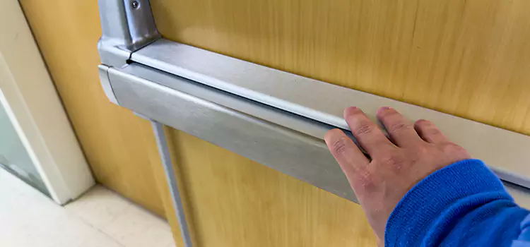 Installing a Push Bar on a Door Reading